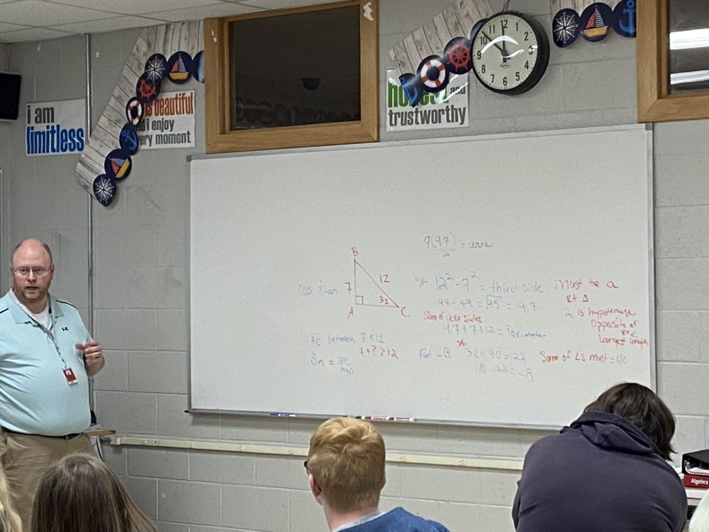 LeshellSmith's tweet photo. After I facilitated a math talk supporting right triangle trig, Mr. Mayfield did a great job making MORE connections between strategies! #connectingrepresentations @BoazHigh @AMSTI4all @AmstiUAH @ALSDEdotEDU @sledwell @egmackey https://t.co/YkUE9S50U0