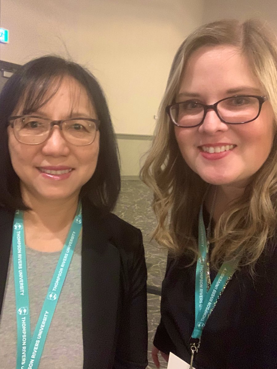 TRU_ITServices's tweet photo. TRU CIO Maggie and @ndreeyah are super stoked to get the #truinfosec #bcaware party started at #myTRU’s 6th Annual Privacy &amp; Security Conference https://t.co/aNWkKieAHY