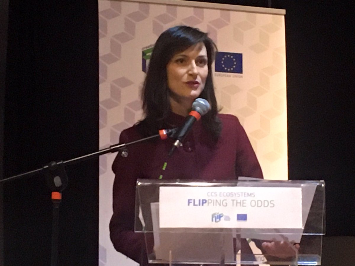 cl_dbf's tweet photo. “Culture and creative industries are on top of my agenda” closing words by EU Commissioner Mariya Gabriel energising the audience as a conclusion to #CreativeFLIP conference https://t.co/TGR4gZA9BC