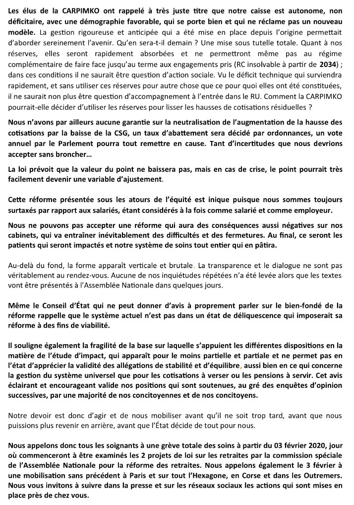 KinesAck's tweet photo. 🚨COMMUNIQUÉ DE PRESSE du 24/01/2010🚨 
Explications, éclaircissements et vérités sur cette #reformedesretraites !! 
Manif du 3 Fevrier 2020 -> Indignez vous 👊🏻👊🏻👊🏻
@SOSRetraites https://t.co/Xr9uve2wrI
