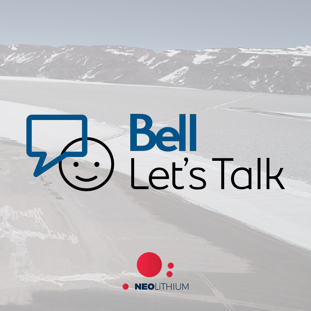 NeoLithiumCorp's tweet image. For every text, call, #BellLetTalk Day video view on social media, tweet using #BellLetsTalk, use of the Bell Let’s Talk Facebook frame or Snapchat filter, Bell will donate 5¢ to Canadian mental health initiatives. Let’s help in ending the stigma of mental health. @Bell_LetsTalk