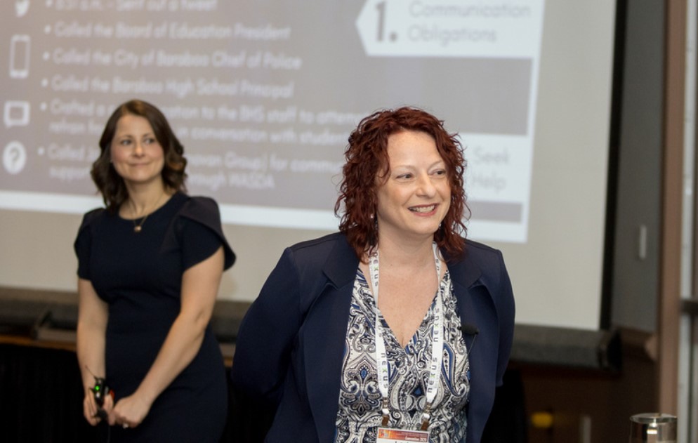 WSPRA's tweet photo. WSPRA was well represented at the 99th State Education Convention last week in Milwaukee! Thanks to our members for sharing the importance of #schoolpr with @WASBWI, @wasda &amp; @WisconsinASBO leaders! Enjoy a few photos from #2020EdCon: https://t.co/XurZMSqO8W