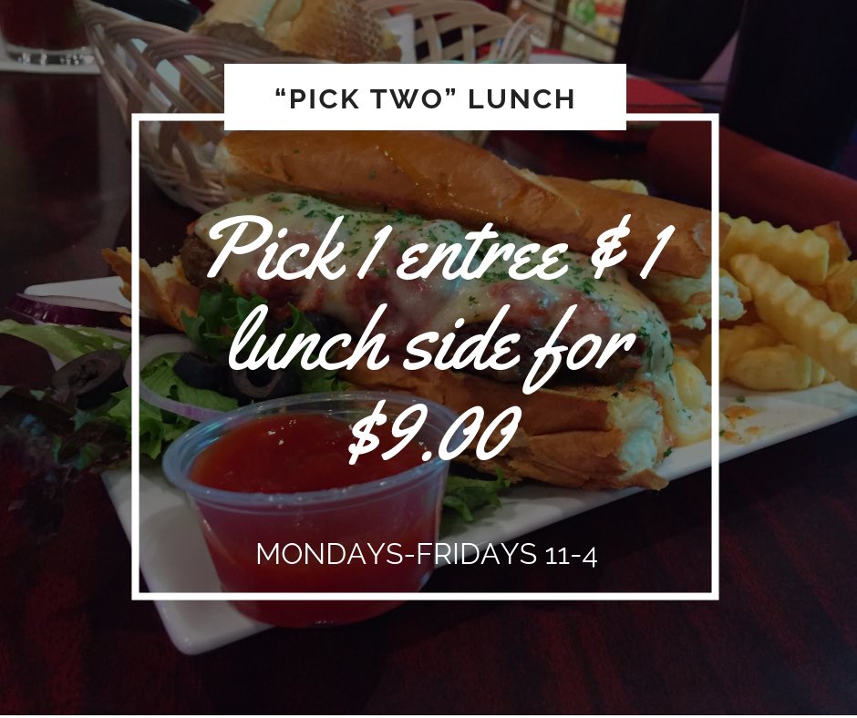 circapubgrill's tweet photo. Get through your #humpdaywednesday with our #picktwolunch! 
#circapubandgrill #lunchspecial https://t.co/g130NHqmpm