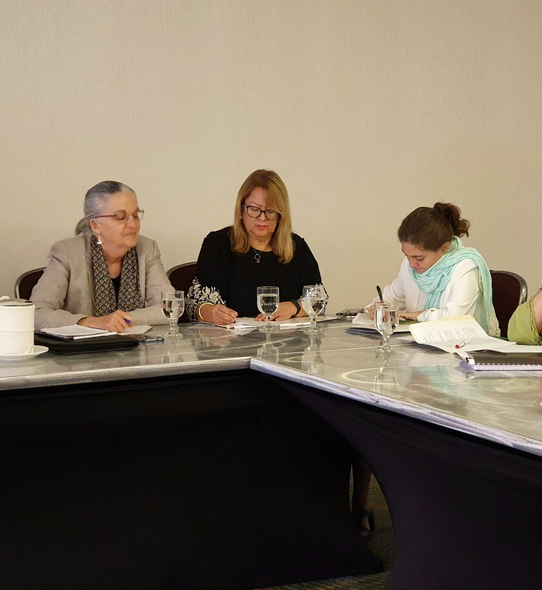 PARAP_II's tweet photo. Durante el desarrollo de la 4ta Reunión Comité de Dirección, las instituciones beneficiarias destacan logros en :
- Trabajos contra violencia d género -Equidad
-Capacitación servidores públicos 
-Fortalecimiento cooperación Internacional
-Mejora calidad de los servicios
#PARAPII https://t.co/Lvlb41vnwh