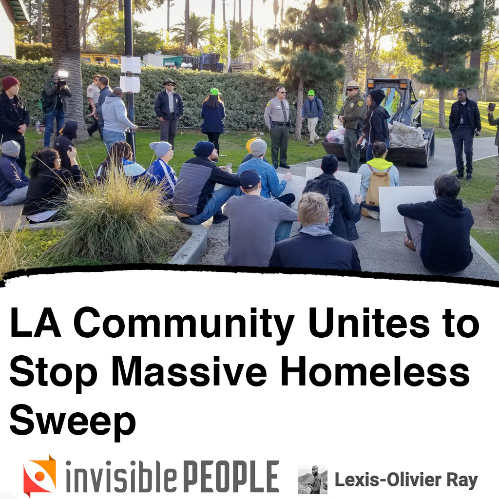 LYTECollective's tweet photo. βThis has become our home.β Organizers and unhoused residents unite to block a "#homelesssweep" in #LA.
#LosAngeles counted 50,000 people facing #homelessness yet @latimes reports there are just 17,000 #beds. "sweeps" don't help.
via @invisiblepeople - https://t.co/CdIkzja9u6 https://t.co/iO3Xn9iXs9