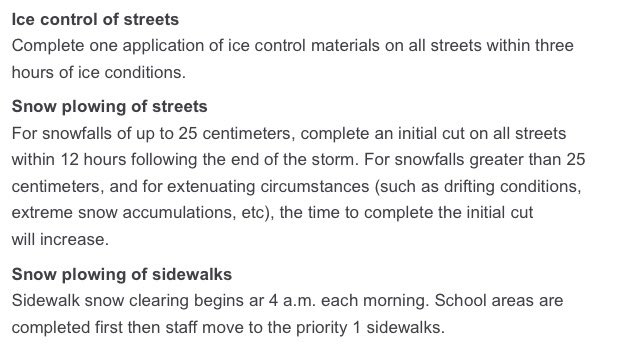 jamesdoylenl's tweet photo. @OnTheGoCBC @CityofStJohns @HappyCitySJ I drive &amp; walk. Have noticed how regularly salt applied to roads, but v rarely to sidewalks (&amp; when, often dumped not spread - not helpful, esp to those w ltd mobility).

City website lists street &amp; sidewalk snow-clr'g &amp; street ice-ctrl (w/i 3 hrs of 'ice conditions').

1/2 https://t.co/JCjzx5PMdt