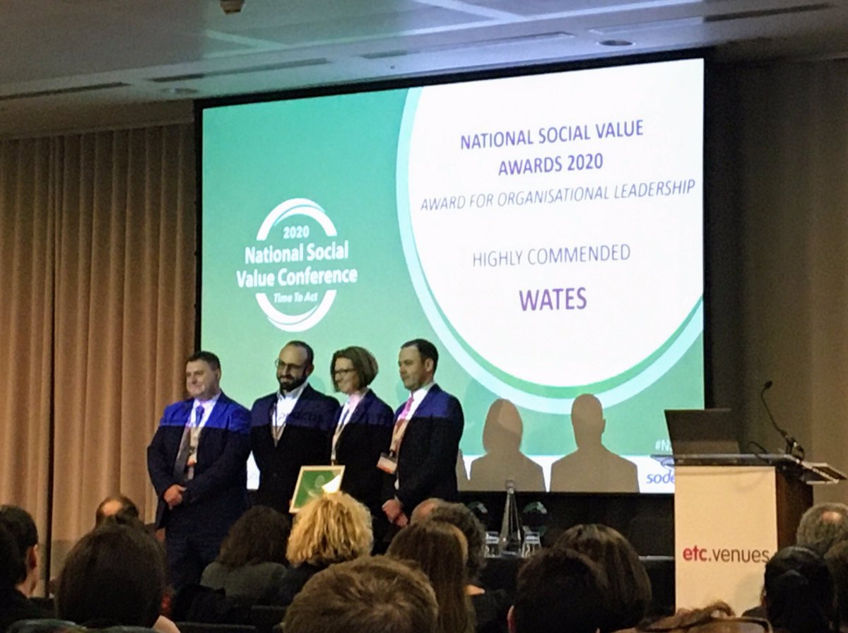 Alison_Scape's tweet photo. Congratulations to @WatesGroup highly commended for their organisational leadership with #SocialValue #NSVC2020 #TeamScape https://t.co/kBzSYplqXE