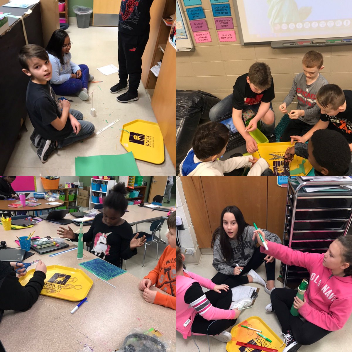 MrsOrellana4's tweet photo. Statue of Liberty STEM is underway in 4th grade! #HavingFunInC1 @wearesteele https://t.co/ZbthwONueF