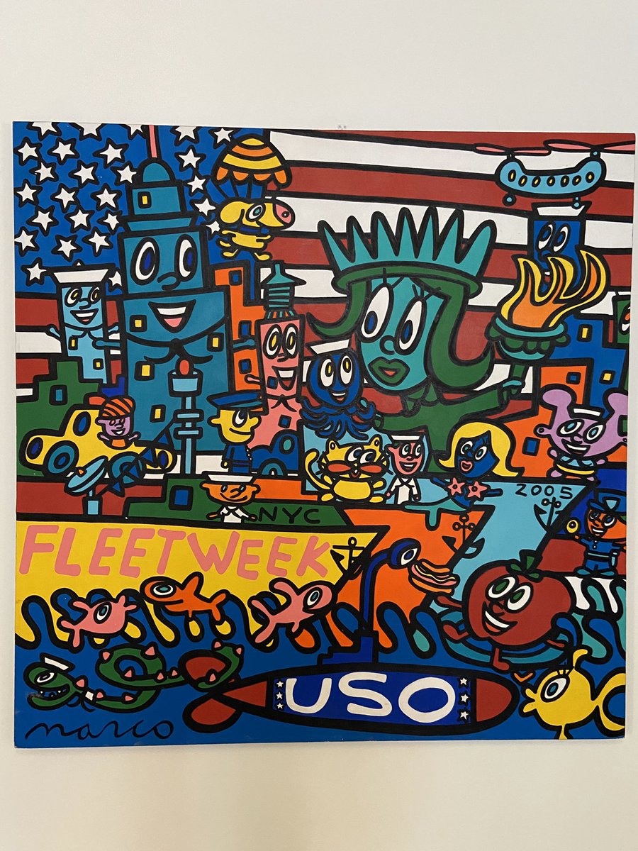 Beautiful piece of art at the <a href="/the_USO/">USO</a> center in Port Authority. Who’s excited for #fleetweek2020 #NYC?!? 🙋🏻‍♀️🙋🏻‍♀️🙋🏻‍♀️ <a href="/amanda_tierney9/">Amanda Tierney</a> <a href="/DavidALee/">David Lee</a> <a href="/MelanieAtCVS/">MelanieAtCVS</a> <a href="/JohnWhiteCVS/">John White</a>