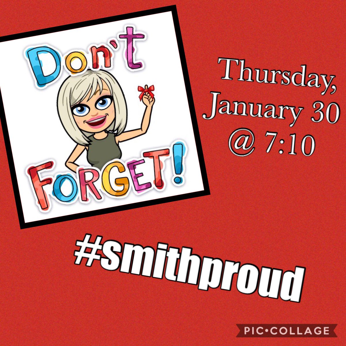 Smith_FCA's tweet photo. We have our first huddle of the new year this Thursday at 7:10am. We are looking forward to seeing you all there! @SmithMS_CFISD https://t.co/boIVM3zduU