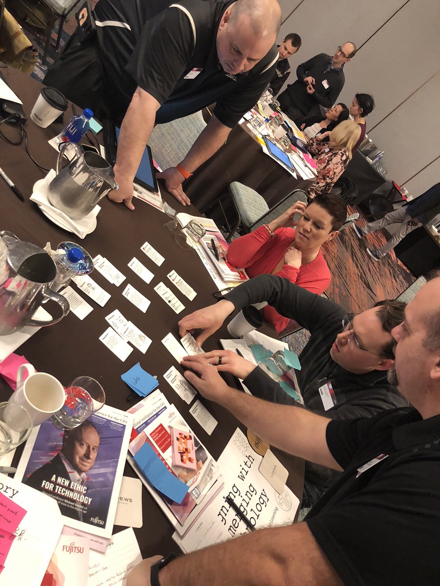 scitechyEDU's tweet photo. Creating algorithms in @kwaku1 AI, EDU, & Design session @FujitsuAmerica Education National Ambassador Event #AI #dtk12chat #edtech #fujitsuEDU https://t.co/BTn4CWTTTl
