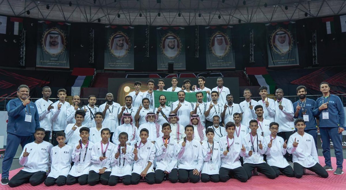المنتخب السعودي للتايكوندو يحقق المركز الأول في البطولة العربية للتايكوندو بعد حصوله على (20 )ميدالية في المنافسات التي أختتمت اليوم في الإمارات بمدينة الفجيرة. #التايكوندو_السعودي_بطلا_للعرب