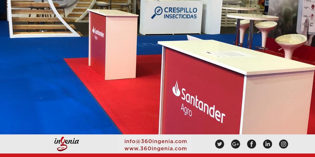 360Ingenia's tweet photo. 🌽 @agroexpofeval 🚜 

Estamos en📍#DonBenito con nuestro servicio de mobiliario para @bancosantander y @ACVJSocial 🍒 #Agroexpo2020 👨‍🌾🧑‍🌾

Accede a nuestra #web 📲 https://t.co/750TQbf7G4 https://t.co/4l1PBktqy6