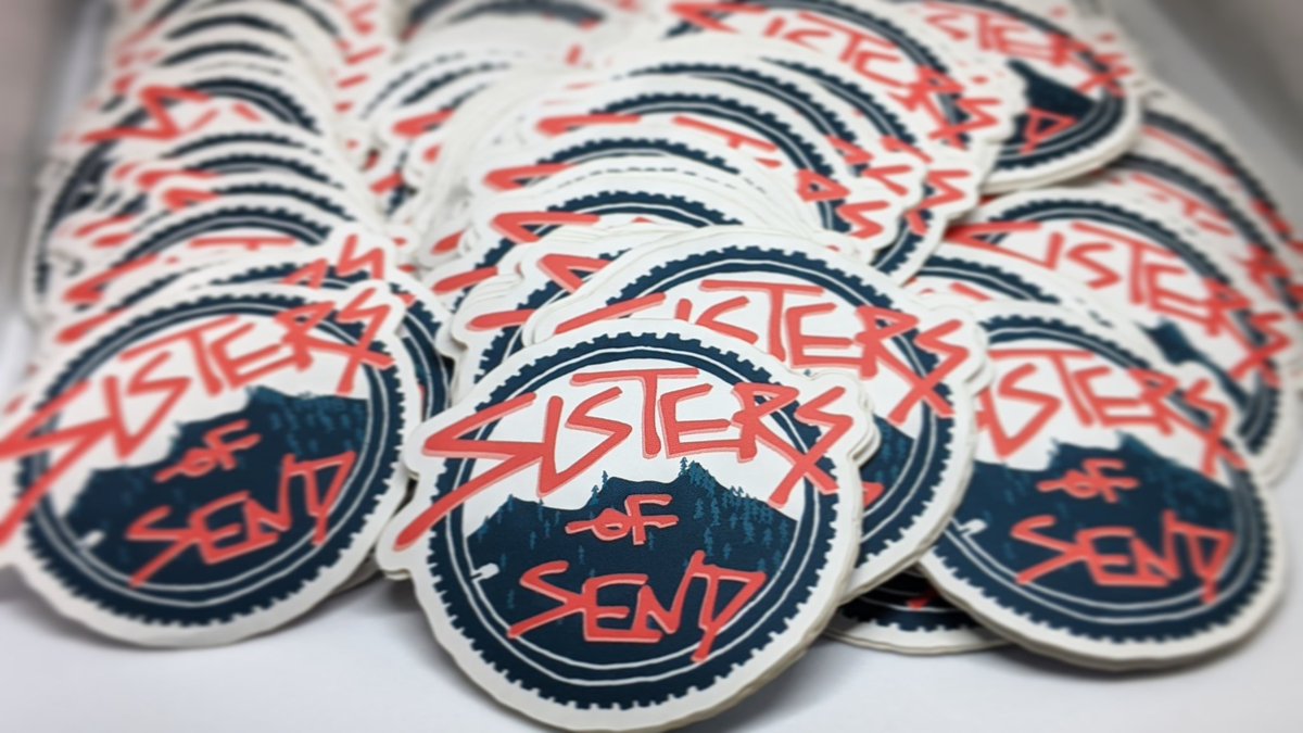 Look at what's arrived at Sisters of Send HQ! 🤩
We have plenty of SoS stickers ready for our tricked out goodie bags, free to each paying rider! 🛍️
.
🎟️ Tickets on sale now 🎟️
Hit the link in bio for more info and to book your place!
.