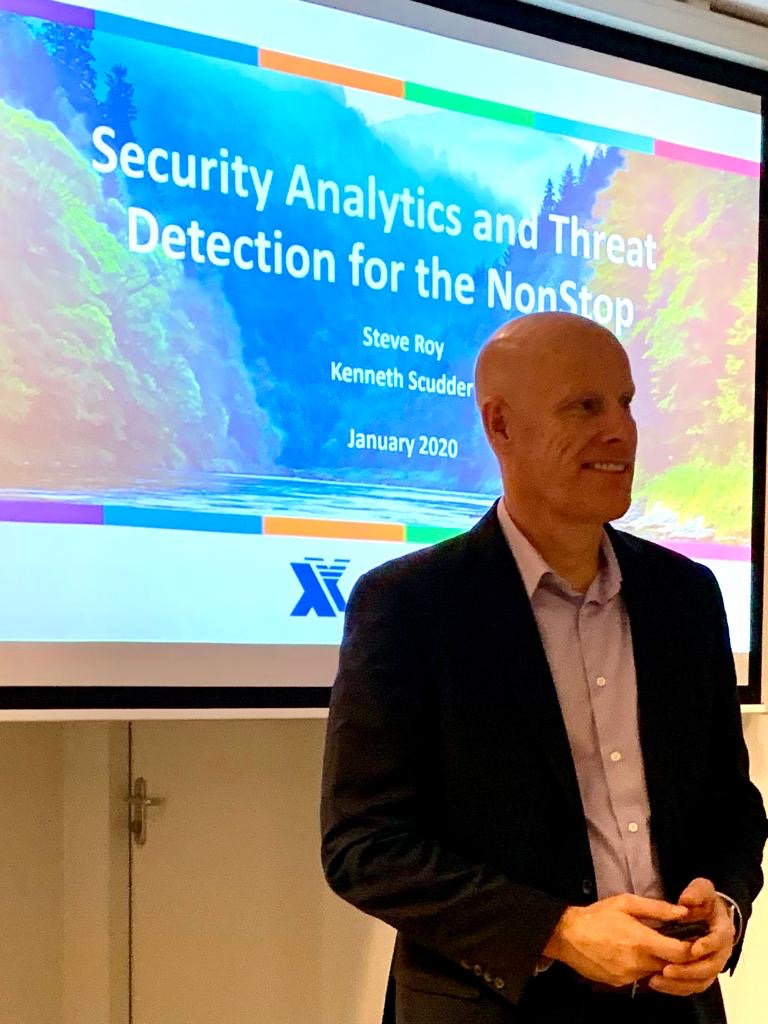 XYPROTechnology's tweet photo. Great #XYPRO #SecurityOne session at #Netherlands #HPE_NonStop User Group today. #riskmanagement & #realtime #threatdetection https://t.co/uxnF8lJW9W @HPE_Servers @Connect_WW @Steven_Roy77 @kscudder @SteveTcherchian https://t.co/kD32V535H0