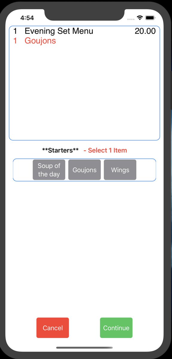 myEPOS_com's tweet photo. Development is progressing really well with our OrderPad solution, Set Menus are now a breeze to run and the system automatically works out how many desserts are available from the number of Set Menus in the sale. #TotalControl #Epos #HandheldOrdering https://t.co/KgTolCEsur