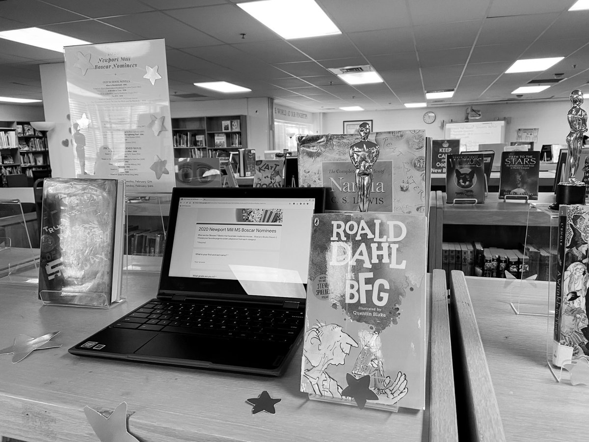 NMMSLibrarian's tweet photo. Voting for the #NMMS Boscars is now live! Vote in the library or MC Google Classroom for your favorite page-to-film adaptations. ๐ ๐ฅ ๐ #slmp19 @NMMS_Chorus @nmmsptsa @NMMSCounselors @NMMSPRINCIPAL @NMMS_Cheer https://t.co/koMuynz2k4