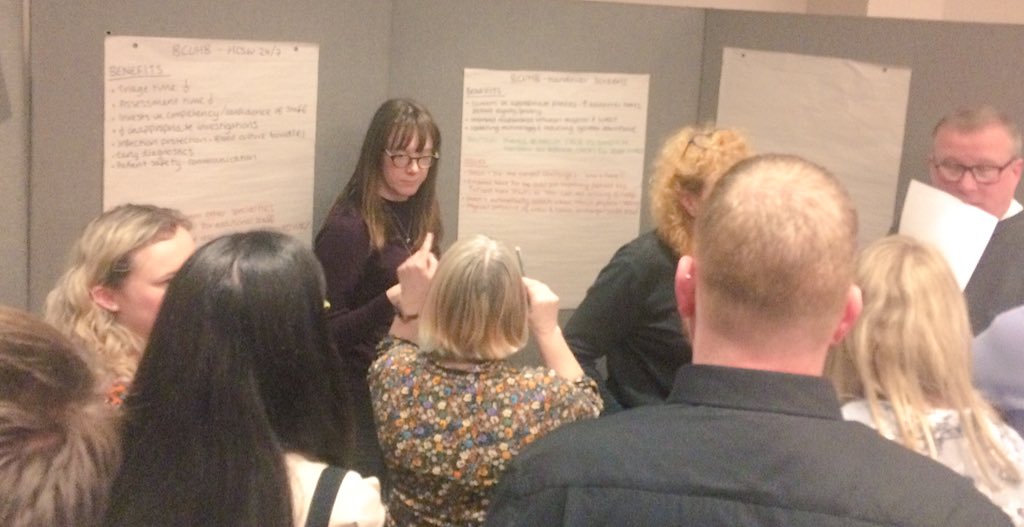 ACRWare's tweet photo. Frontline Fast Track Solutions at the #EDQDFWales working group . ED sites from across Wales refining the 5 proposals to be synthesised into once for Wales business cases under the guidance of @littleblod77 of @EDQDFWales . @aledbrown4 https://t.co/qINxHmzsz3
