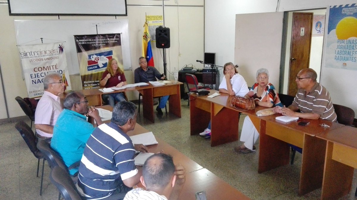 Sintrainces's tweet photo. #29Ene En los espacios de @Sintrainces, reunión de la @PSIglobalunion Capítulo Venezuela, planificando la agenda 2020 con representantes sindicales d varios sectores: @Fenode @SunepSasCEN @suepgec @SindicatoSUTSEA @SUONTRAJ @sinfucan #TrabajoDecente #SalarioDigno #SalvemosAlInces https://t.co/MLYNSrcBwU