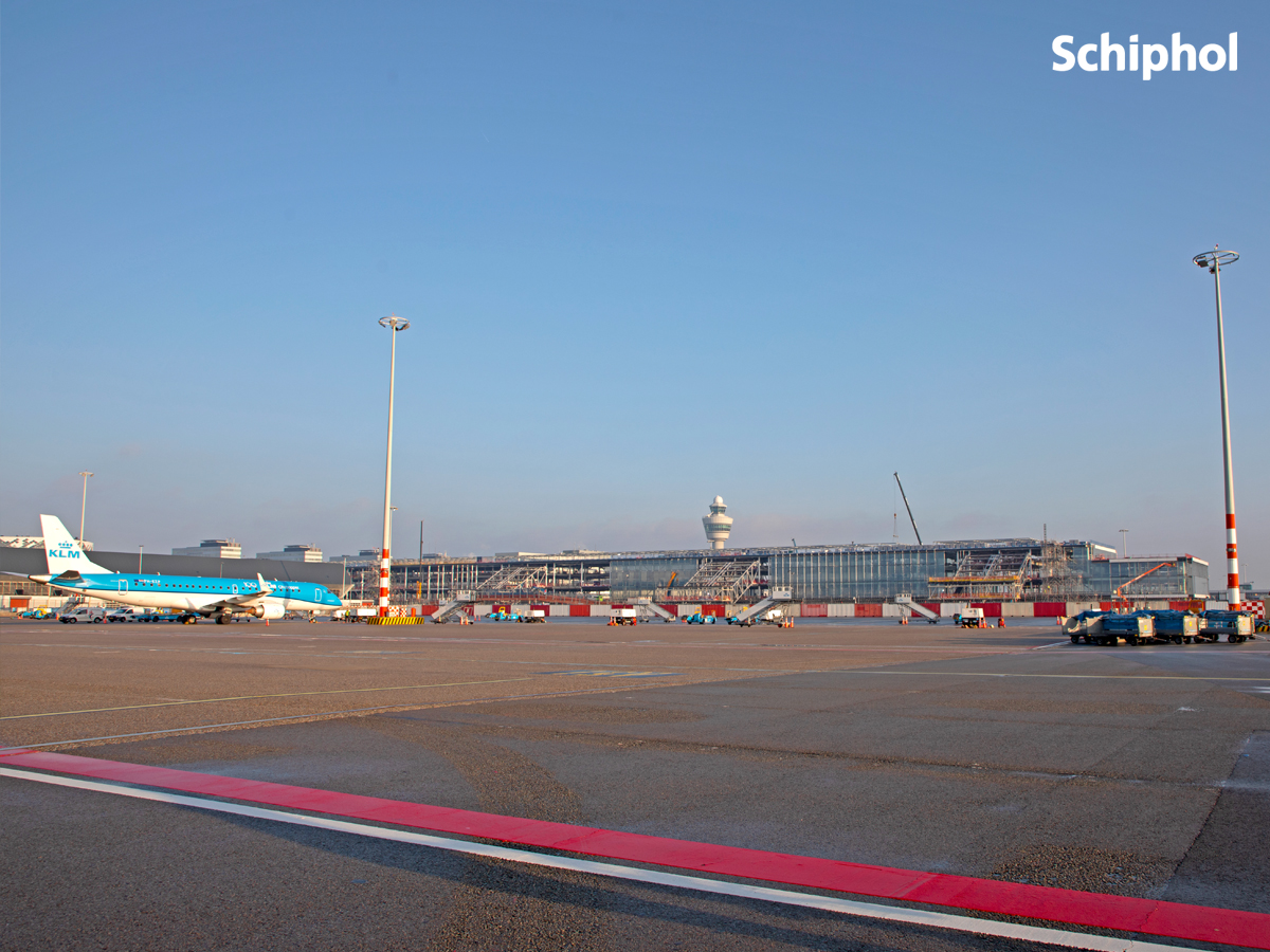 Schiphol's tweet photo. The future is taking shape ✈️ #newpier https://t.co/jbcEqS5j3d