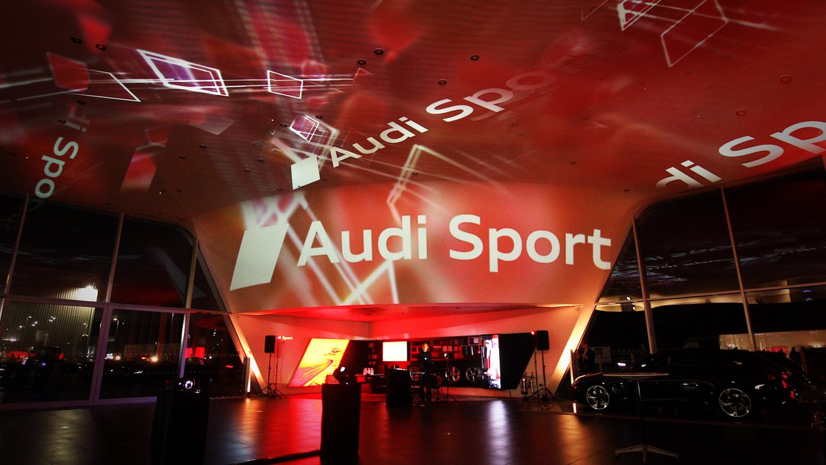 We had an incredible time putting on an immersive #BrandExperience for <a href="/poole_audi/">Poole Audi</a>'s #AudiSport launch event!

It was amazing to be able to transform the showroom providing projections, light and music to celebrate the new #audirs6 &amp; #audirsq8!

More pictures coming soon...
#Audi