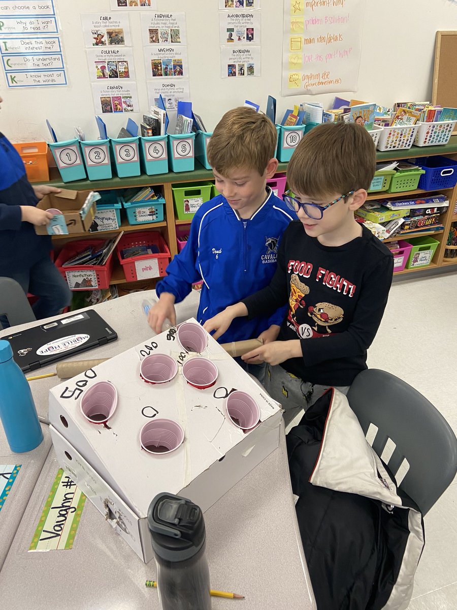 MrsKathrynCook's tweet photo. Games are really coming together! Love watching the collaboration and critical thinking at work! #pblworks #gpgators #lcps @GoshenPostES https://t.co/VVUEN7aMMw