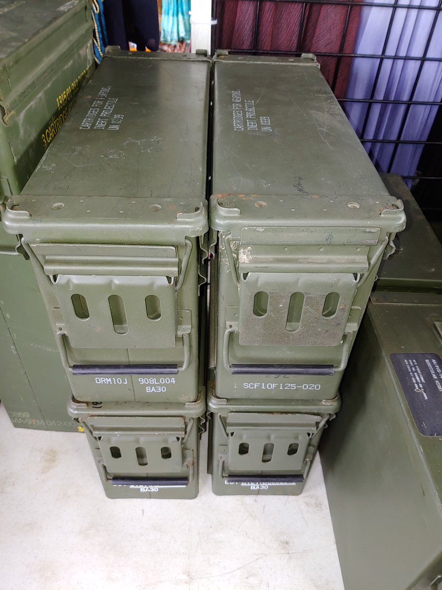 dmsurplus's tweet photo. #MilitarySurplus Boxes - Find them on Sunday's 0700-1400hrs at the #CNYRegionalMarket  2100 Park Street, Syracuse NY 13208  Building "A"  Huge Supply - No Rust https://t.co/xfnkFp0wQJ