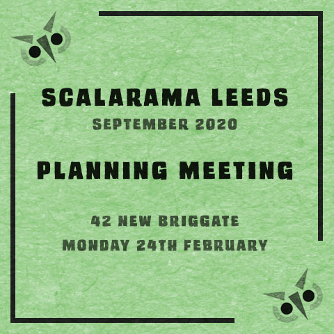 Our next planning meeting...

Monday 24th February at 42 New Briggate.

You do not need to come with any ideas or knowledge about Scalarama. This meeting is for anyone who wants to know more or get involved.

facebook.com/events/6016284…