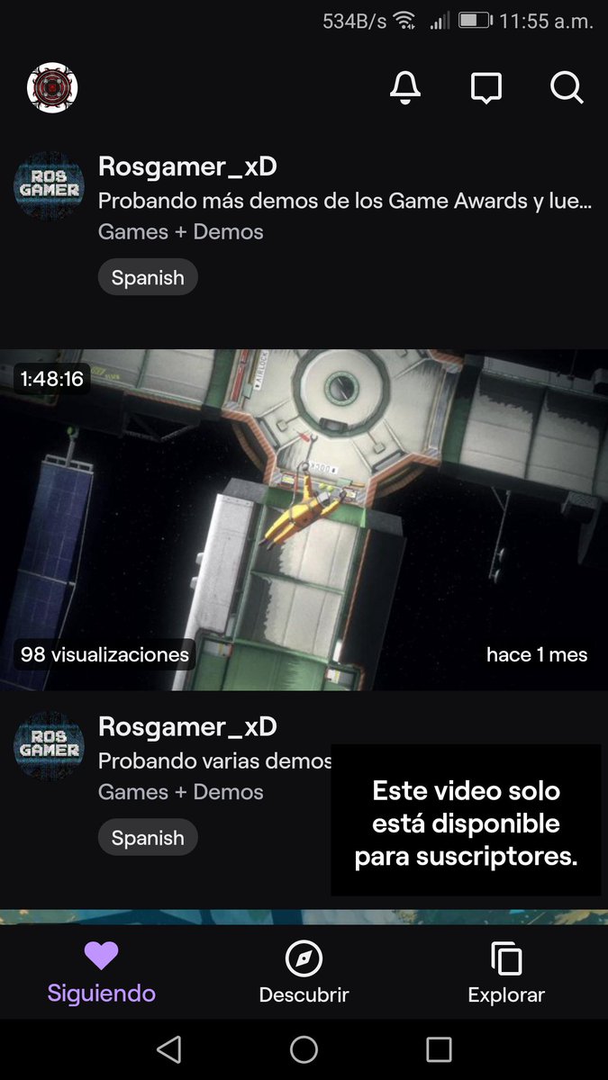 FireHeartKev's tweet photo. @RosGamer_xD he querido ver un diferido de twich y me sale esto en todos tus directos pasados. 🤔😢 https://t.co/hSoLObEDzs