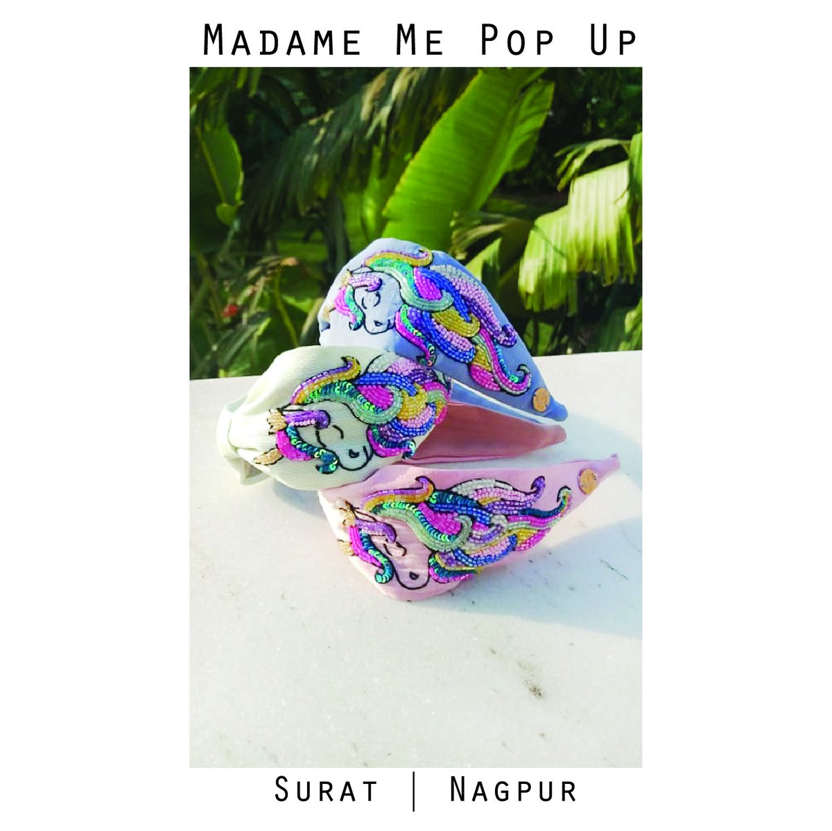 MadameMe_'s tweet photo. 𝐌𝐚𝐝𝐚𝐦𝐞 𝐌𝐞 𝐏𝐨𝐩 𝐮𝐩⠀
Shop the designers latest collection only at Madame Me Pop-up'20 In Surat &amp; Nagpur⠀
𝐒𝐮𝐫𝐚𝐭 - 11th &amp; 12th February at Navjivan Luxury Cars Pvt. Ltd.⠀
𝐍𝐚𝐠𝐩𝐮𝐫 - 19th &amp; 20th February at Gondwana Gallery⠀
#MadameMe https://t.co/liYOWS2Wv9