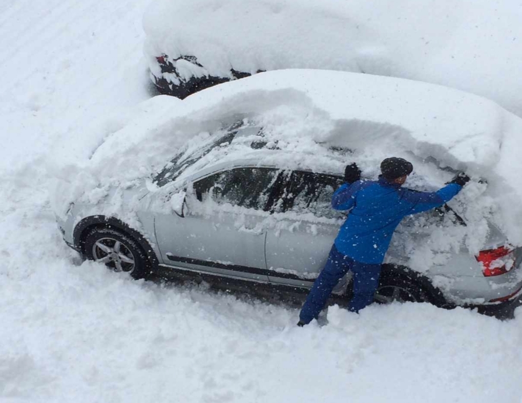 Heute war Polarluft für das Wettergeschehen verantwortlich. Vielerorts in den Alpen gab es ansehnliche Schneemengen, wie das Bild von A. Riesen zeigt. Der #Meteoblog von #MeteoSchweiz geht auf die heutige Nordwestlage näher ein. 