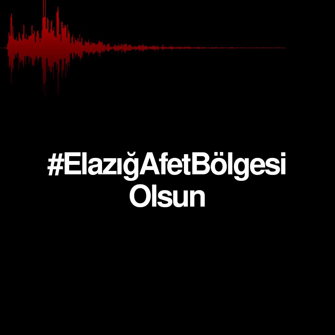 Sivrice depremi sadece kentin yerleşim yapısında değil ekonomik ve sosyal yaşamında da yıkıcı etkiler yaptı. #ElazığAfetBölgesi ilan edilmesi yaraların sarılması, oluşabilecek yeni sıkıntıların önüne geçilmesi ve kentin en kısa sürede ayağa kalkması için en önemli beklentimizdir.