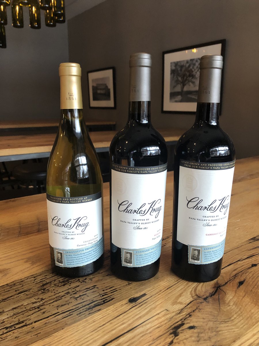 Ready to end January with a bold Flight? Come check out the Charles Krug wines. $15 January 29th all day at both locations.