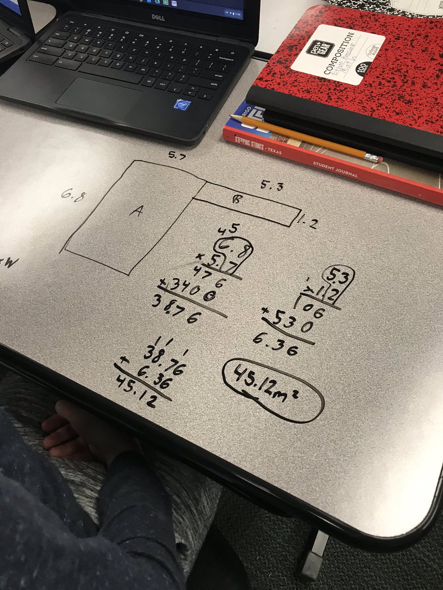 3rdWaters's tweet photo. Great visual representations for finding area in class today! #mathisfun #fifthies @jlucero143 @NorthwestMATH https://t.co/tmkOfxcxyi