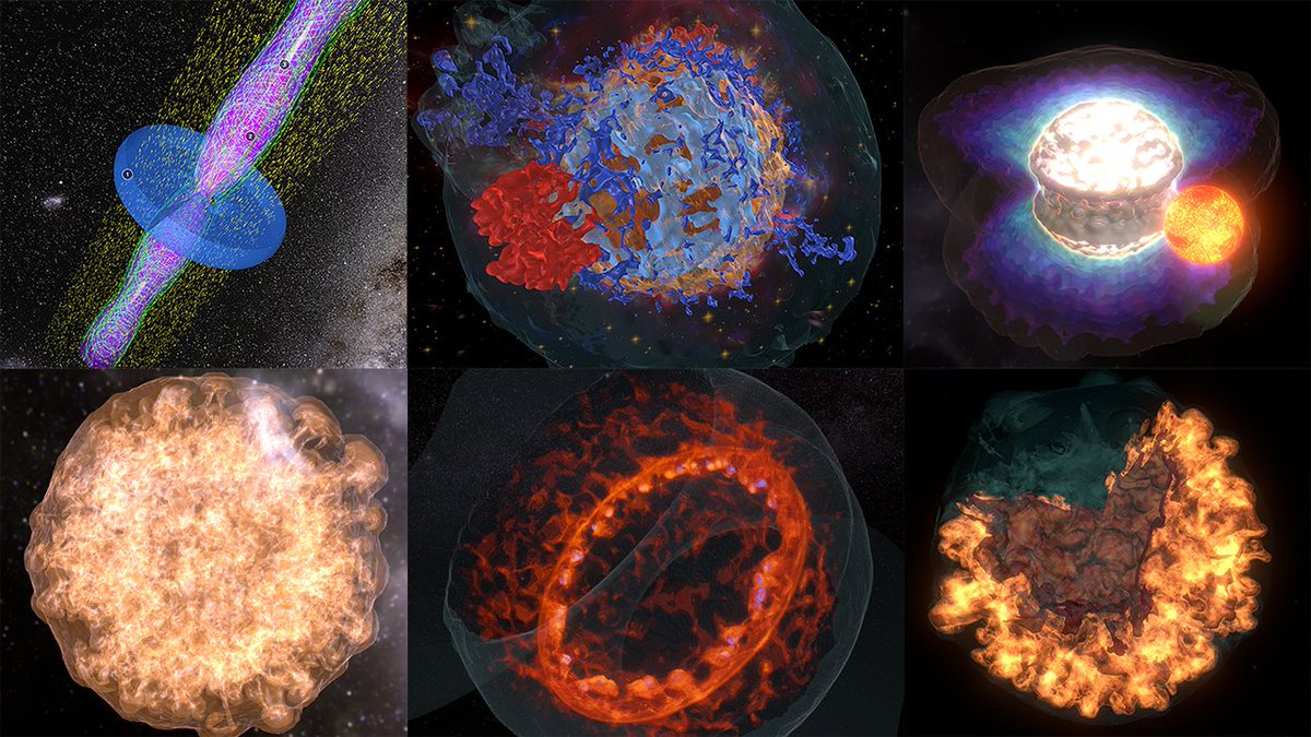 Still images from each 3D visualization