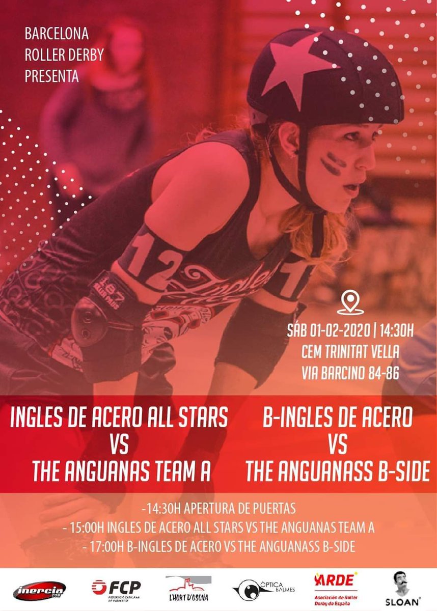 Más planes para este finde! Si estais por Barcelona,  las Ingles de acero juegan este sábado! No dudéis en pasaros y sobretodo disfrutar de tal evento!!🔥🔥🔥🤘🤘