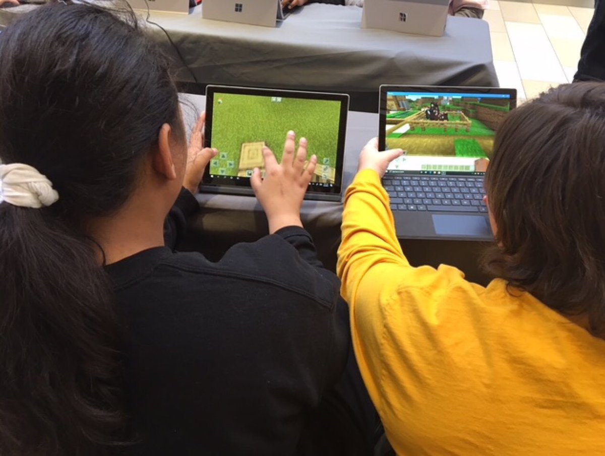 jobsdegrads's tweet photo. Special thanks to our friends at Microsoft for teaching our students from Positive Outcomes Charter about creating 3D images and coding Minecraft games. #educateempoweremploy #codingisfun #studentswhocode #minecraftmicrosoft #microsoft3dpaint https://t.co/GZwklKgOeP