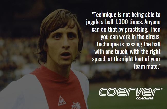 coerverleinster's tweet photo. The great Johann Cruyff talking nothing but sense👆🙌 

The greats are often defined by how consistently well they can do the basics as opposed to the extraordinary ⚽️🥅🏆

#football #soccer #skills #fifa #coaching #ireland https://t.co/PQs2b1k5ex