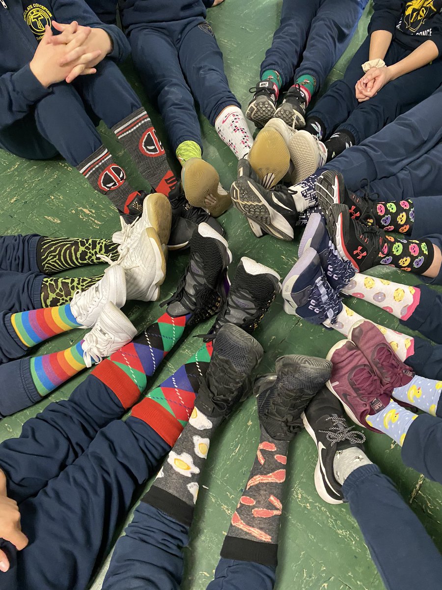 mrsdangelo_ICS's tweet photo. Crazy sock day @icschool_online! Wear a pair and donate a pair!! #CSW20 #Classof2020 🧦🧦🧦 https://t.co/TpL7BjmG5A