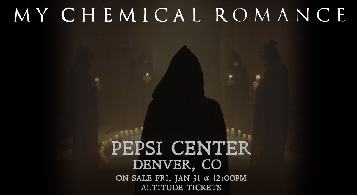 Oh yes.. JUST ANNOUNCED! <a href="/MCRofficial/">My Chemical Romance</a> to @pepsicenter on October 2nd! We're giving you a chance to win tickets before you can buy them: 

- Follow <a href="/KTCLchannel933/">KTCL Channel 93.3</a>
- RT and tag your concert buddy with #sweepstakesentry

Good luck!! 😇