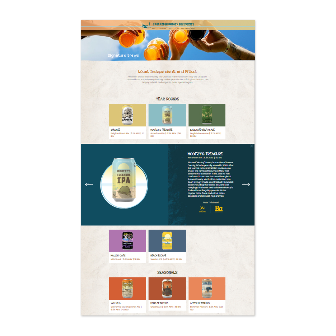 D3Corp's tweet photo. The website that D3 created for @CrookedHammock was definitely a fun one ๐ค who doesn't love summertime and good vibes at a local brewery? #d3doesit #webdesign https://t.co/N7Oqqe1L65