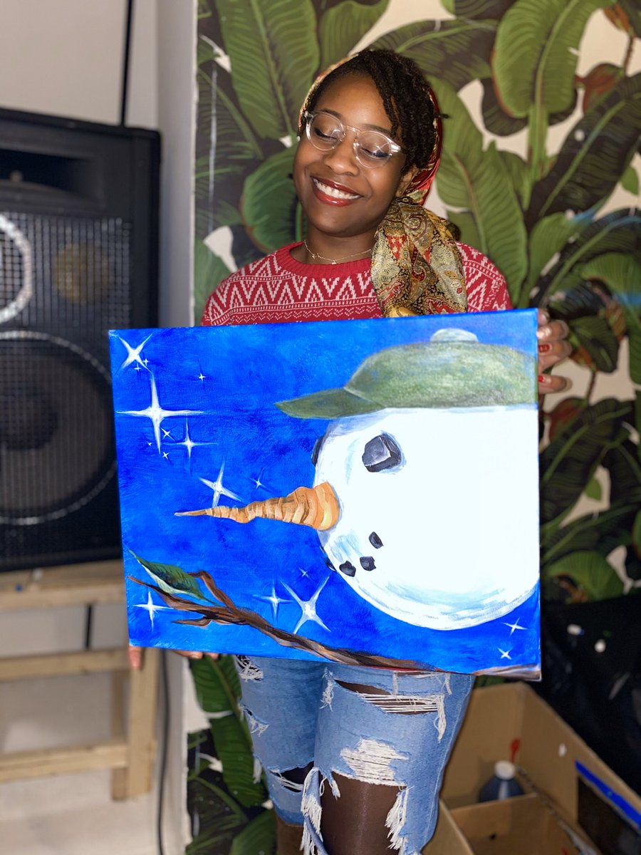 Some really good shots from our Ugly Sweater event back in Dec 2019 #PuffnPaintBoston #420Friendly #PaintNite #Cloud9