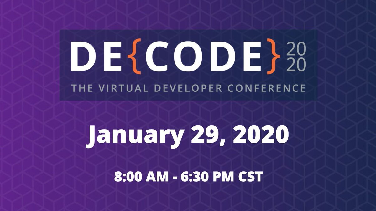 Our team is excited to tune into the virtual developer conference DE{CODE} 2020 #wpeDECODE

We are always striving for ways to improve performance optimization and solving site-management headaches. #WordPressExperts
.
.
.
#wordpresscommunity #wordpresshelp #wordpresstips