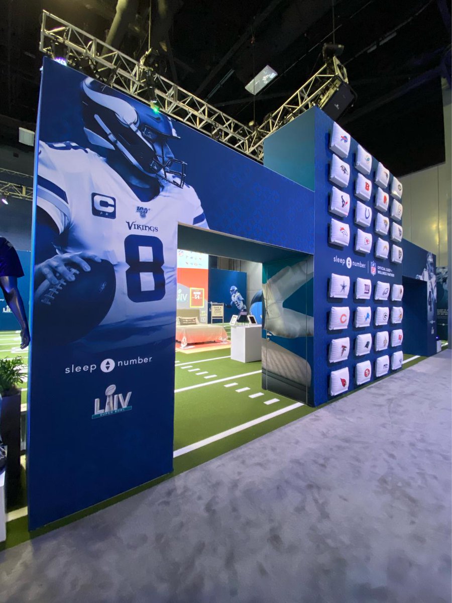 centpoint's tweet image. Check out the @sleepnumber experience at #SuperBowl54! We at @centpoint had a blast putting this together in partnership with Sleep Number. What was your favorite part of the space?

#centerpointmarketing #superbowl #experientialmarketing