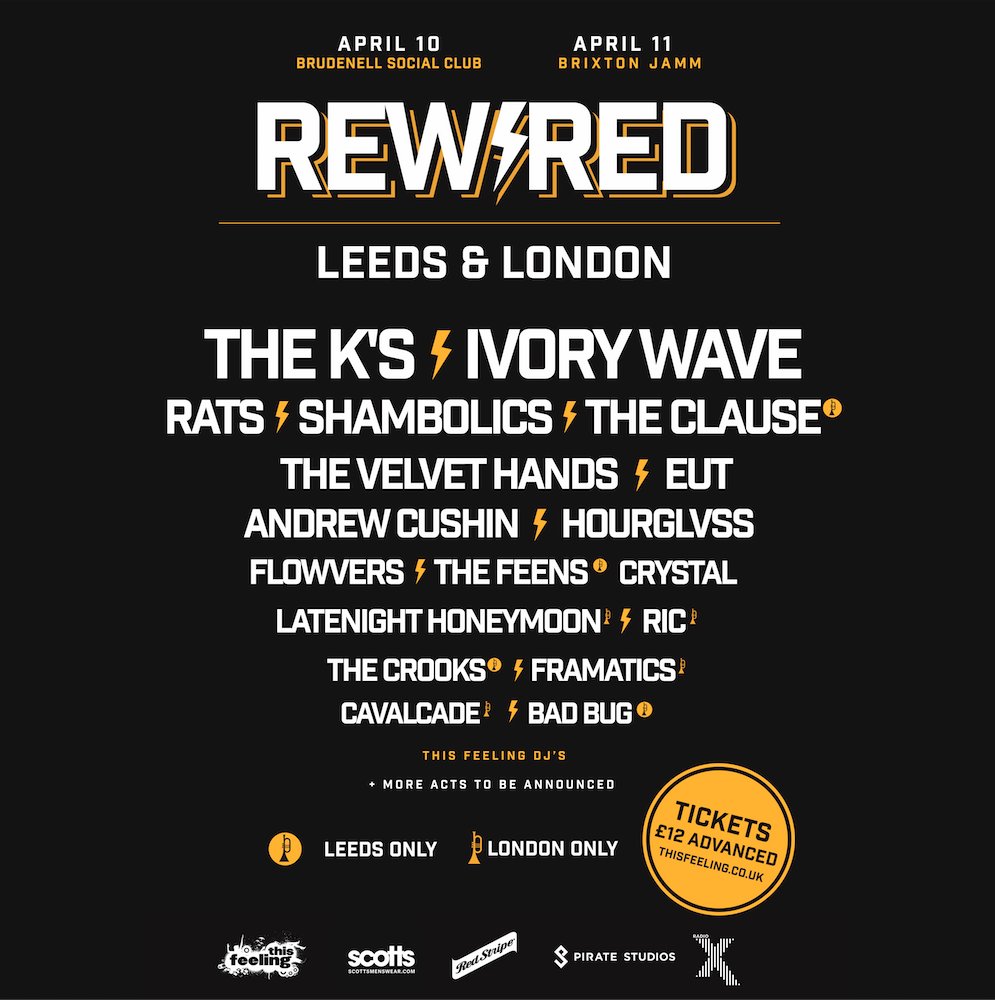 RadioX's tweet photo. EXCLUSIVE! @This_Feeling announce Leeds and London all dayers April 10 &amp; 11. Tickets on sale Friday 10am #ReWired https://t.co/2IfSJAm6iw