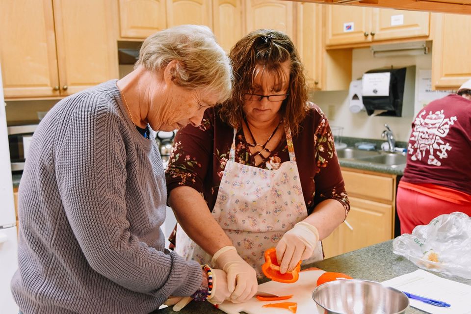 The Culinary Group at Waban's LifeWorks is cooking up a storm today! What's on the menu? Broccoli-cheddar casserole with home fries on the side! #integration