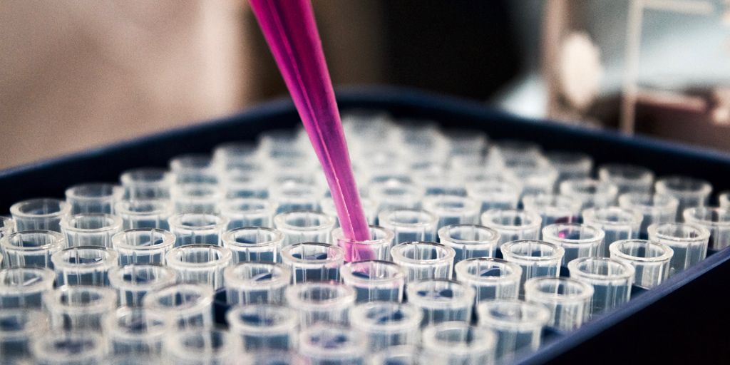 Test tubes in a science lab