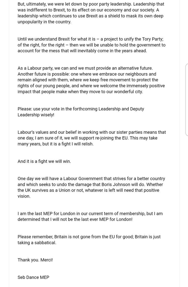 Martin_Abrams's tweet image. The Labour Party will never unite unless those that fought tooth and nail for the disastrous #PeoplesVote campaign fail to show any contrition or take any responsibility whatsoever. #ToneDeaf #Sabbatical