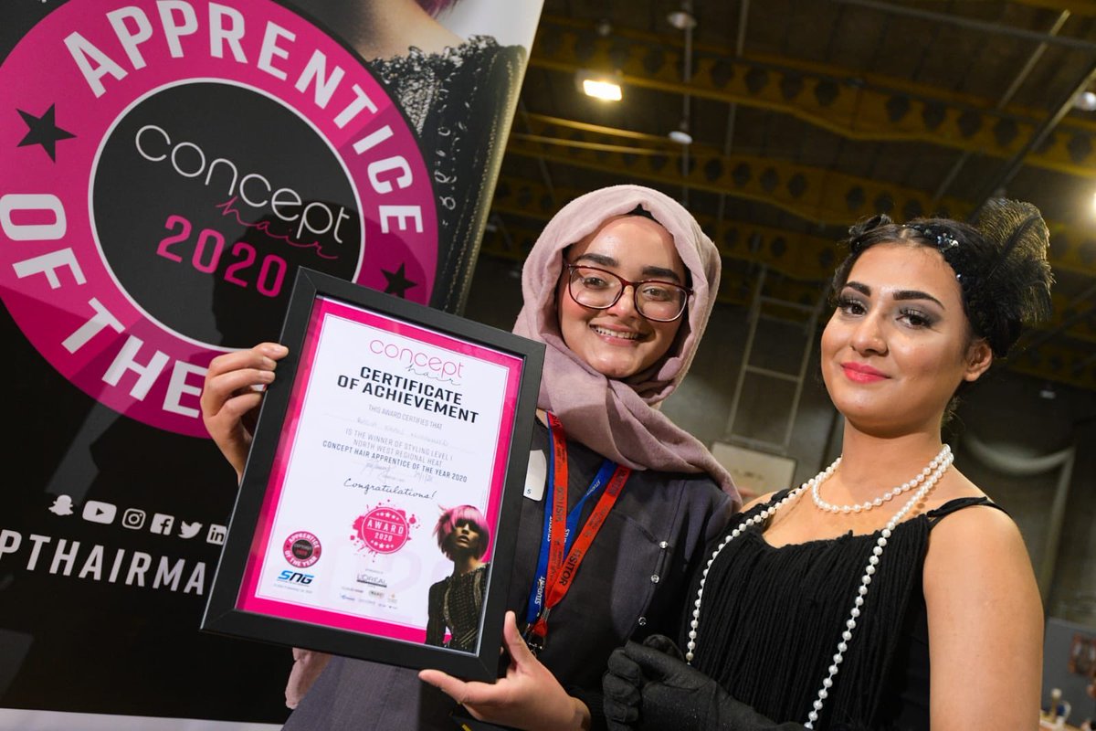 NelsonColneColl's tweet photo. Extremely proud of winners Rabia and Ryan at the @ConceptHairMag competition at @hughbaird today, demonstrating their first class skills! Congrats! 🙌 @NCACRHairBeauty https://t.co/hm57yJQ9ae