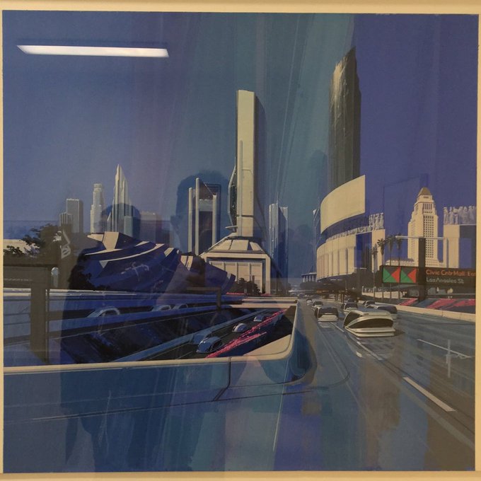&ldquo;Reality ahead of schedule&rdquo;. Saw the Syd Mead Exhibition at the gallery O&amp;O Depot, where many of his